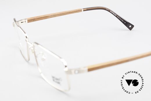 Montblanc MB389 Gold-Plated Wood Glasses Men, Size: medium, Made for Men