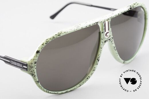 Carrera 5565 80's Vintage Sunglasses Optyl, unique frame pattern (green / black mottled); see pics!, Made for Men and Women