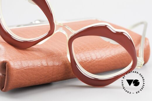 Anglo American Optical LIPS Art Frame Rare Museum Piece, unworn and with a true vintage case from the 1960's, Made for Women