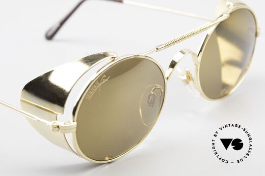 Serious Fun Frogman Steampunk Sunglasses Gold, TINY scratches on the lenses due to the long storage, Made for Men and Women
