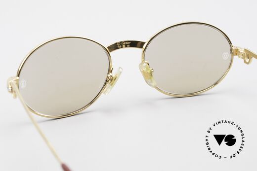 Cartier Saint Honore - S Small Oval Luxury Sunglasses, the 22ct GOLD-plated frame can be glazed optionally, Made for Men and Women