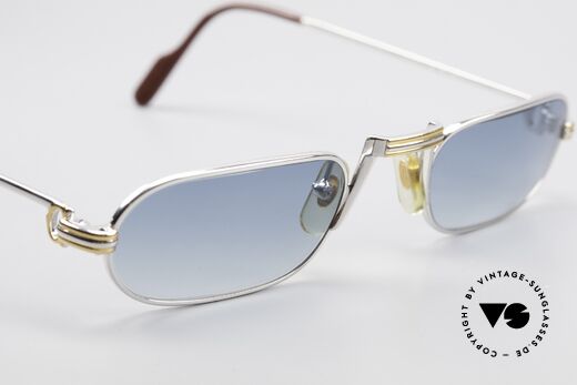 Cartier Demi Lune LC Platinum Reading Frame 1987, NO RETRO specs; a precious 30 years old vintage ORIGINAL, Made for Men