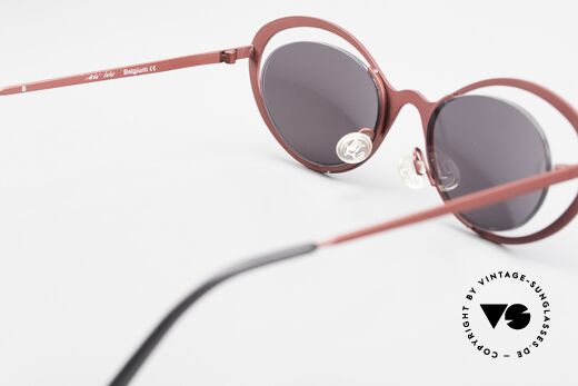 Theo Belgium LuLu Rimless Cateye Shades 90's, NO RETRO shades; but a rare 20 years old ORIGINAL, Made for Women