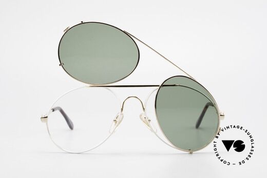 Bugatti 65987 80's Vintage Frame Clip On, unworn; like all our vintage Bugatti sunglasses, Made for Men