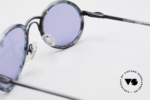Bugatti 03328T 80's Bugatti Men's Sunglasses, the blue sun lenses can be replaced with prescriptions, Made for Men