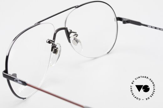 Cazal 723 XXL Rimless 80's Aviator Specs, the demo lenses can be replaced with prescriptions, Made for Men