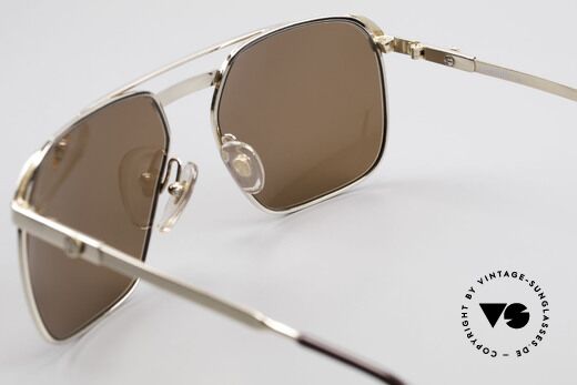 Dunhill 6011 Gold Plated Sunglasses 80's, NO RETRO frame, but a precious old original from 1984, Made for Men