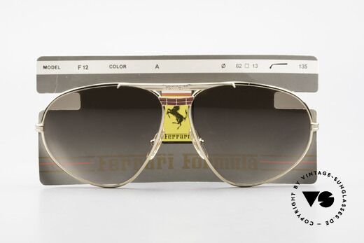 Ferrari F12 True Vintage Luxury Sunglasses, Size: large, Made for Men