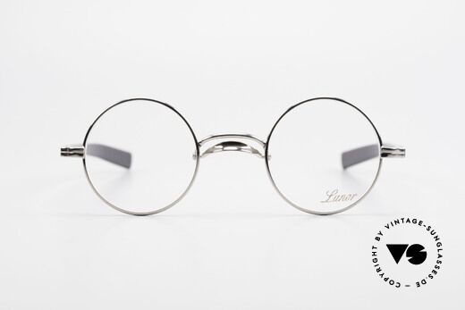 Lunor Swing A 31 Round Swing Bridge Vintage Glasses, FRAME is PLATINUM-PLATED'; truly sophisticated specs, Made for Men and Women