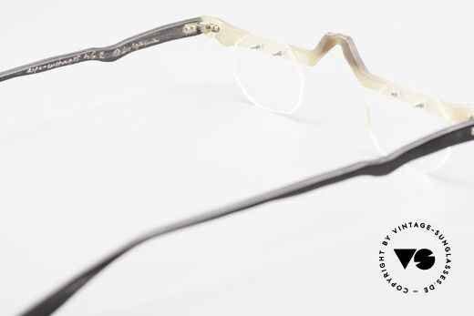 Theo Belgium Eye-Witness ACR Avant-Garde Reading Horn, for instance: lenses are fixed with screws at the frame, Made for Men and Women