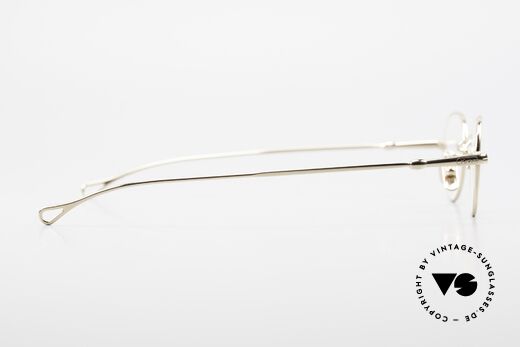 Lunor V 103 Timeless Gold Plated Glasses, of course, an unworn original with TITANIUM nose pads, Made for Men and Women