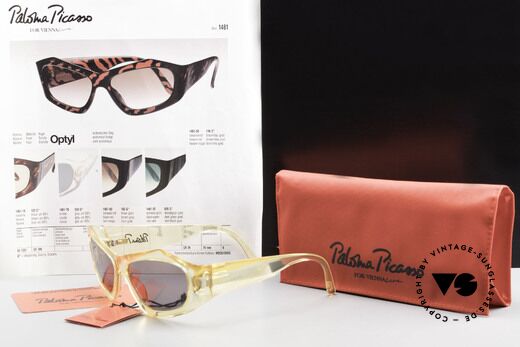 Paloma Picasso 1461 90's Case Can Be Used As Purse, NO RETRO style shades! but a proud original one!, Made for Women