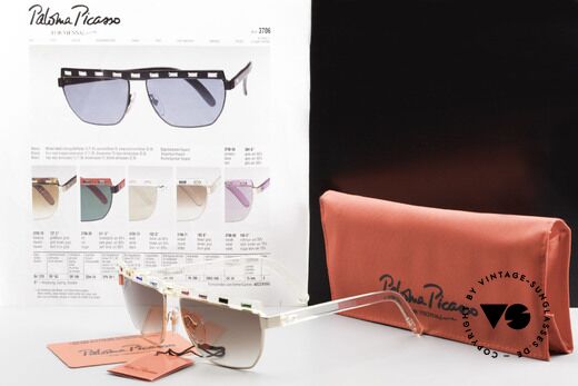 Paloma Picasso 3706 With Colors Of All Gemstones, unworn (like all our rare vintage designer sunnies), Made for Women