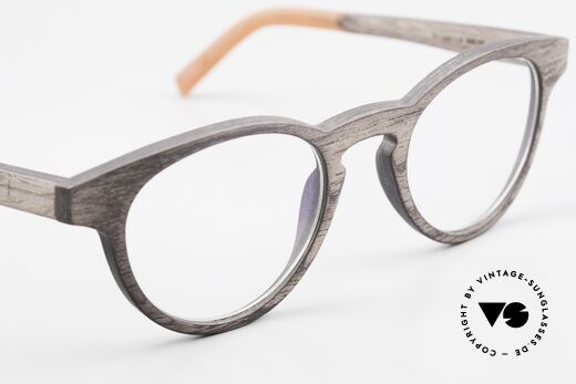 Kerbholz Friedrich Wood Frame Panto Blackwood, unworn pair with flexible spring hinges (1. class fit), Made for Men and Women