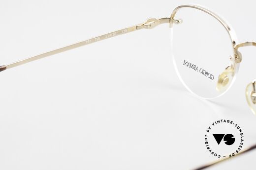 Giorgio Armani 161 Rimless Vintage Eyeglasses 80s, DEMO lenses should be replaced with opticial lenses, Made for Men and Women