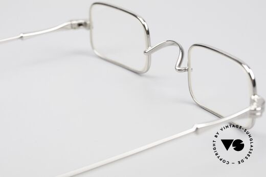 Lunor II 13 Square Luxury Glasses Small, small square luxury eyeglass-frame, PLATINUM-PLATED, Made for Men and Women
