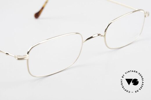 Lunor XV 321 Titanium Frame Gold-Plated, NO RETRO EYEGLASSES; but a luxury vintage Original, Made for Men and Women