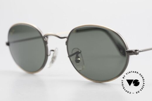 Ray Ban Classic Style I Oval Ray-Ban Sunglasses B&L, original B&L name: W0969, antique bronze, G-15, Made for Men and Women