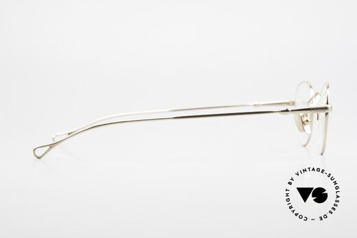 Lunor V 107 Panto Eyeglasses Gold Plated, of course, an unworn original with pure titanium pads, Made for Men