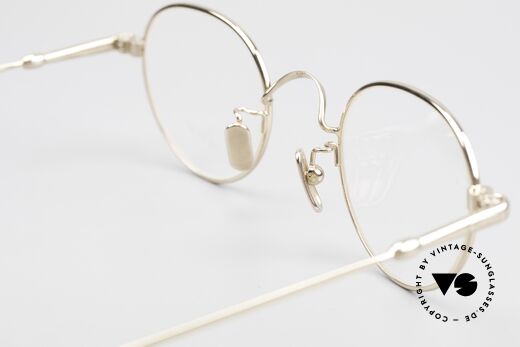Lunor V 107 Panto Eyeglasses Gold Plated, Size: medium, Made for Men