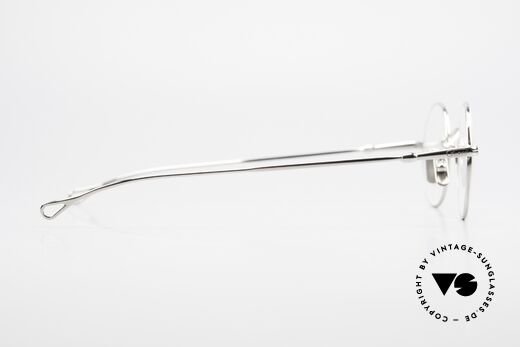 Lunor V 110 Lunor Glasses Round Platinum, of course, an unworn original; costly platinum-plated!, Made for Men and Women
