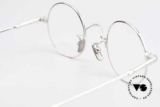 Lunor V 110 Vintage Specs Round Platinum, Size: medium, Made for Men and Women