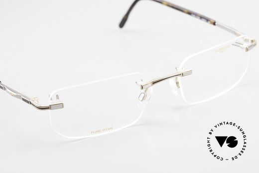 Longines 4238 90's Rimless Glasses Pure Titan, the DEMO lenses can be replaced with prescriptions, Made for Men