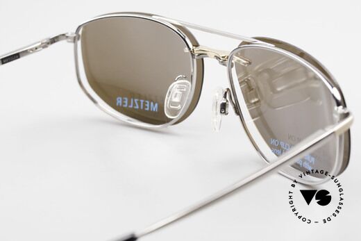Metzler 1715 Titanium Specs Polarized Clip, the frame can be glazed with optical lenses of any kind, Made for Men