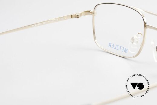 Metzler 1680 90's Titan Frame Gold Plated, the frame can be glazed with optical (sun) lenses, Made for Men