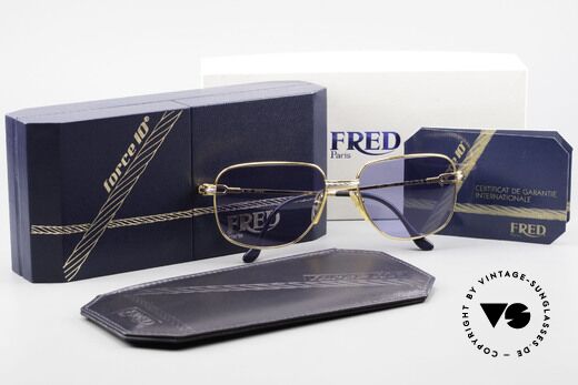 Fred Zephir - L Luxury Sailing Shades Men, NO RETRO, but ORIGINAL 80's; L size 58-17, vertu!!, Made for Men