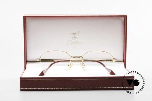 Cartier Colisee Round Luxury Eyeglasses 90's, unworn (incl. orig. Cartier box, case, certificate ...), Made for Men and Women