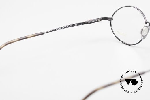 Bugatti 23191 Oval Luxury Eyeglass-Frame, demo lenses can be replaced optionally;  size 47/25, Made for Men