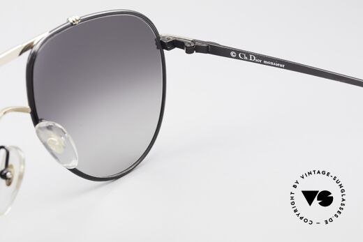 Christian Dior 2248 80's Aviator Large Sunglasses, gray-gradient CR39 sun lenses for 100% UV protection, Made for Men