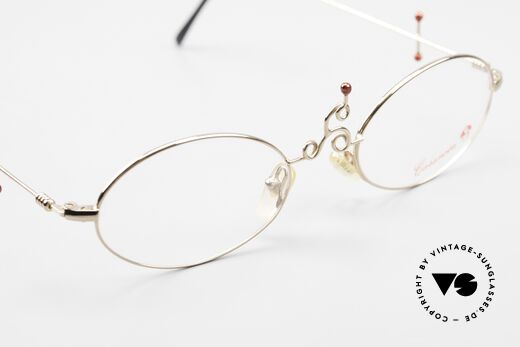 Casanova Arché 1 Art Glasses 80's Gold Plated, the metal frame can be glazed optionally (optical / sun), Made for Women