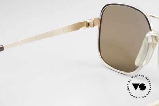 Metzler 7680 Small 80's Frame Gold Plated, sun lenses could be replaced with optical lenses, Made for Men