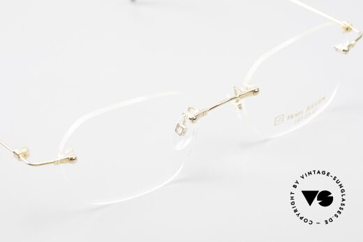 Henry Jullien Melrose 4000 Rimless Vintage Frame 90's, NO retro specs; but an authentic rarity from 1998/99, Made for Men and Women