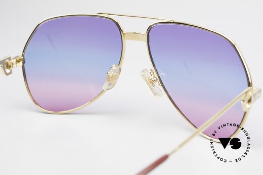 Cartier Vendome Santos - M One Of A Kind 80's Collectible, unworn rarity; 22ct gold-plated + full original packing, Made for Men and Women