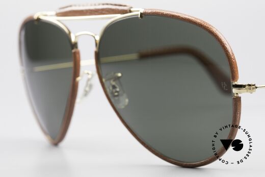 Ray Ban Outdoorsman II USA Leathers Sunglasses 80's, NO RETRO sunglasses, but a rare original from the 1980s, Made for Men