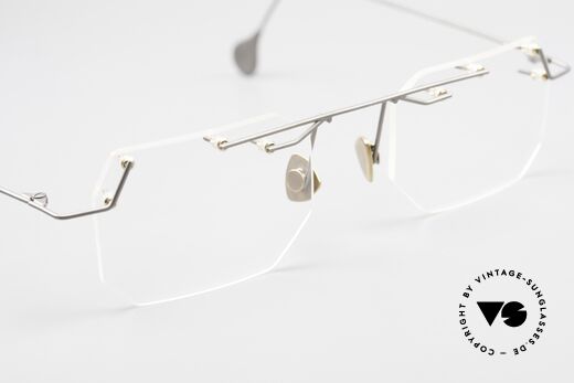 Paul Chiol 09 Artful Rimless Eyeglasses 90's, your optician can demonstrate his skills, here! ;), Made for Men and Women