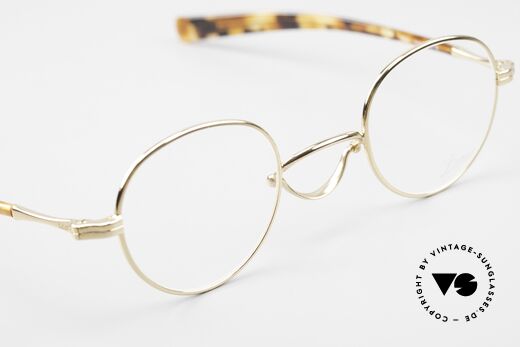 Lunor Swing A 32 Panto Swing Bridge Gold Plated, orig. DEMO lenses can be replaced with prescriptions, Made for Men and Women Lunor Swing A 32 Panto Swing Bridge Gold Plated, orig. DEMO lenses can be replaced with prescriptions, Made for Men and Women