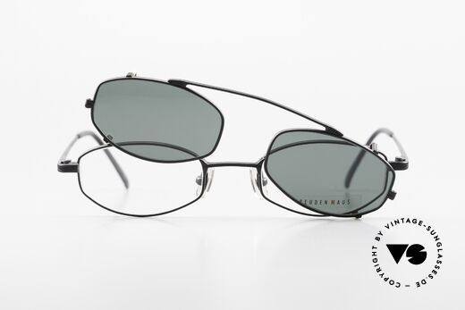 Freudenhaus Ita Titanium Frame With Sun Clip, NO RETRO fashion, but an old Original from the 90's, Made for Men and Women