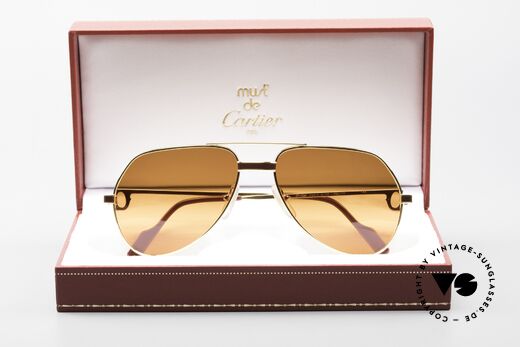 Cartier Vendome Laque - S Luxury 80's Aviator Sunglasses, NO retro sunglasses, but an authentic vintage ORIGINAL, Made for Men and Women Cartier Vendome Laque - S Luxury 80's Aviator Sunglasses, NO retro sunglasses, but an authentic vintage ORIGINAL, Made for Men and Women