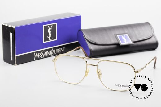 Yves Saint Laurent 4008 80s YSL Men's Frame Gold Plated, incl. original case and packing, TRUE VINTAGE!, Made for Men