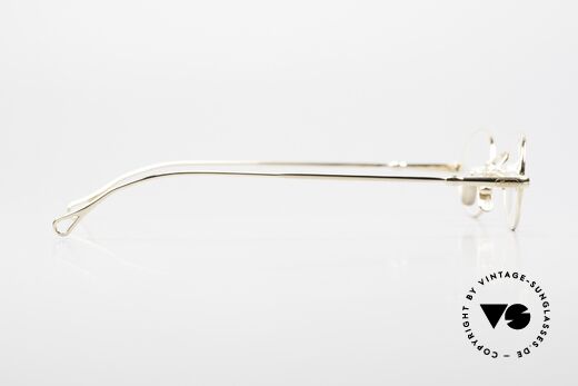 Lunor V 101 Small Oval Frame Gold Plated, the metal frame is made for high diopter / prescriptions, Made for Men and Women