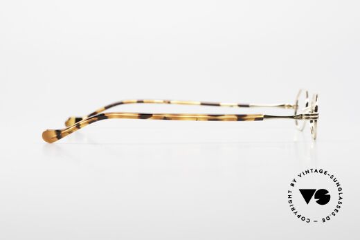 Lunor II A 01 Octagonal Glasses Gold Plated, the metal frame is made for high diopter / prescriptions, Made for Men and Women