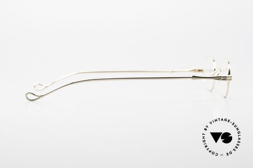 Lunor II 08 Small Oval 90's Frame Gold, stylish, elegant & practical (unisex: for ladies & gents), Made for Men and Women