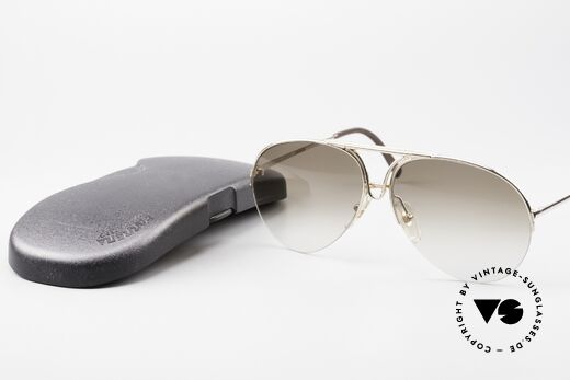 Porsche 5627 Nylor Aviator Sunglasses, brown-gradient sun lenses for 100% UV protection, Made for Men and Women