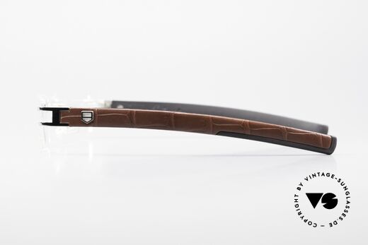 Tag Heuer L-Type 0113 Alligator Leather Rimless Frame, NO RETRO EYEWEAR, but an old ORIGINAL from 2006, Made for Men