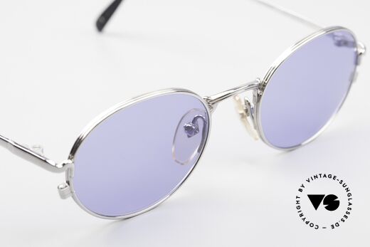 Jean Paul Gaultier 55-3181 Oval 90's Frame Pure Titanium, frame (size 49/20) could be glazed with prescriptions, Made for Men and Women