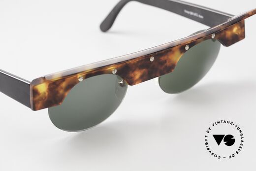 Design Maske Berlin Kappa Crazy Vintage Art Sunglasses, fancy roundish sun lenses with 100% UV protection, Made for Men and Women